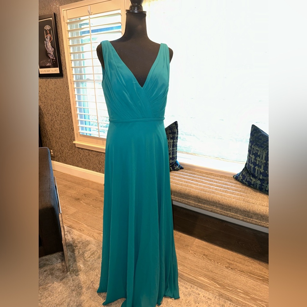 Turquoise bridesmaids dress